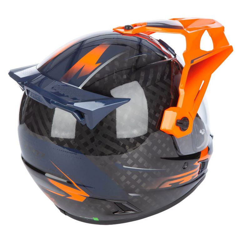 Klim Krios Pro Echo Orange/Petrol Helmet with Transitions Shield