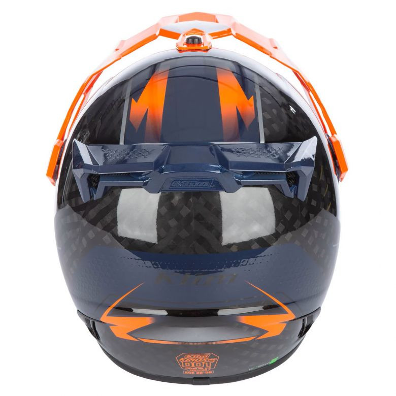 Klim Krios Pro Echo Orange/Petrol Helmet with Transitions Shield