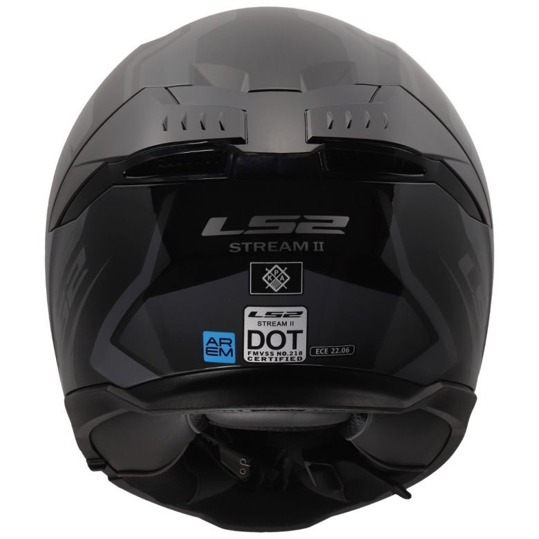 LS2 Stream II Fury Black Helmet - Motorcycle Closeouts by Rider