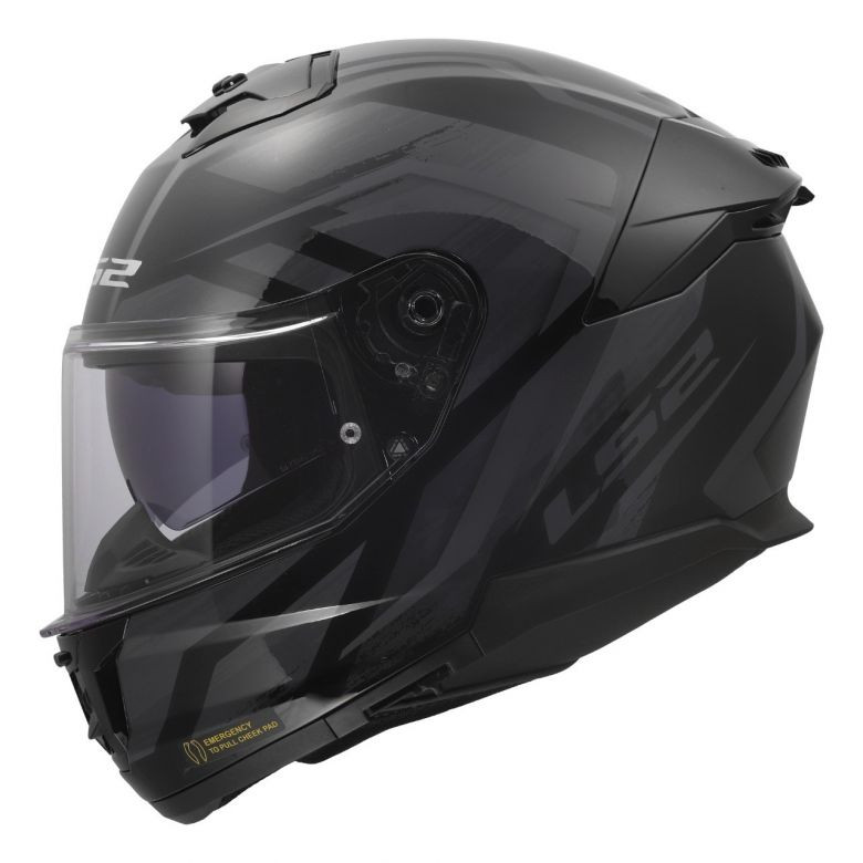 LS2 Stream II Fury Black Helmet - Motorcycle Closeouts by Rider