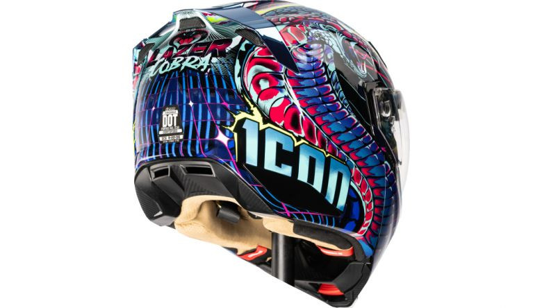 Icon Threshold Synthwave Lazer Cobra Modular Helmet - Motorcycle