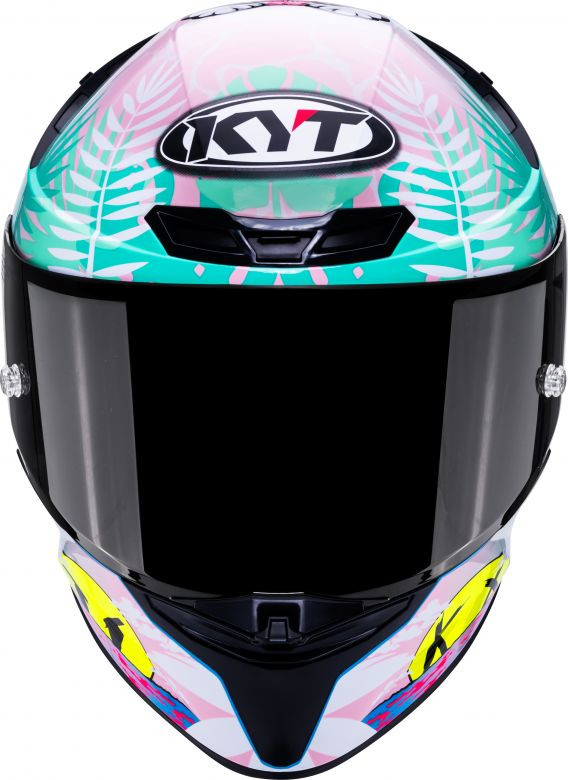 KYT TT Revo Riccardo Rossi BCN Replica Helmet - Motorcycle