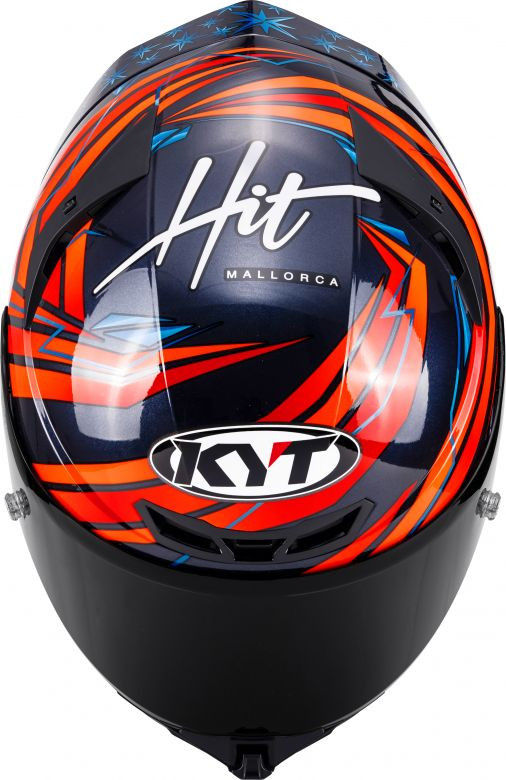 KYT アクセル バサーニ レプリカ KYT TT Revo Fernandez 2022 Replica Helmet - Motorcycle Closeouts