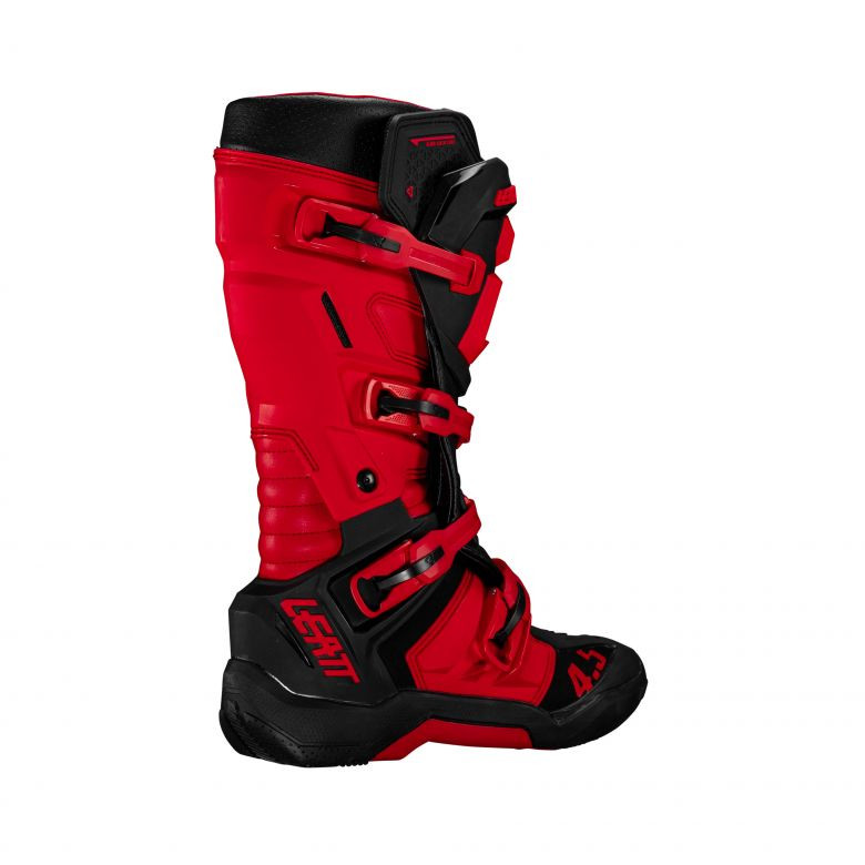 Leatt 4.5 Moto Red Boots - Motorcycle Closeouts by Rider Approved LLC