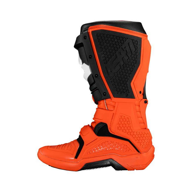 Leatt 5.5 FlexLock Moto Orange Boots - Motorcycle Closeouts by