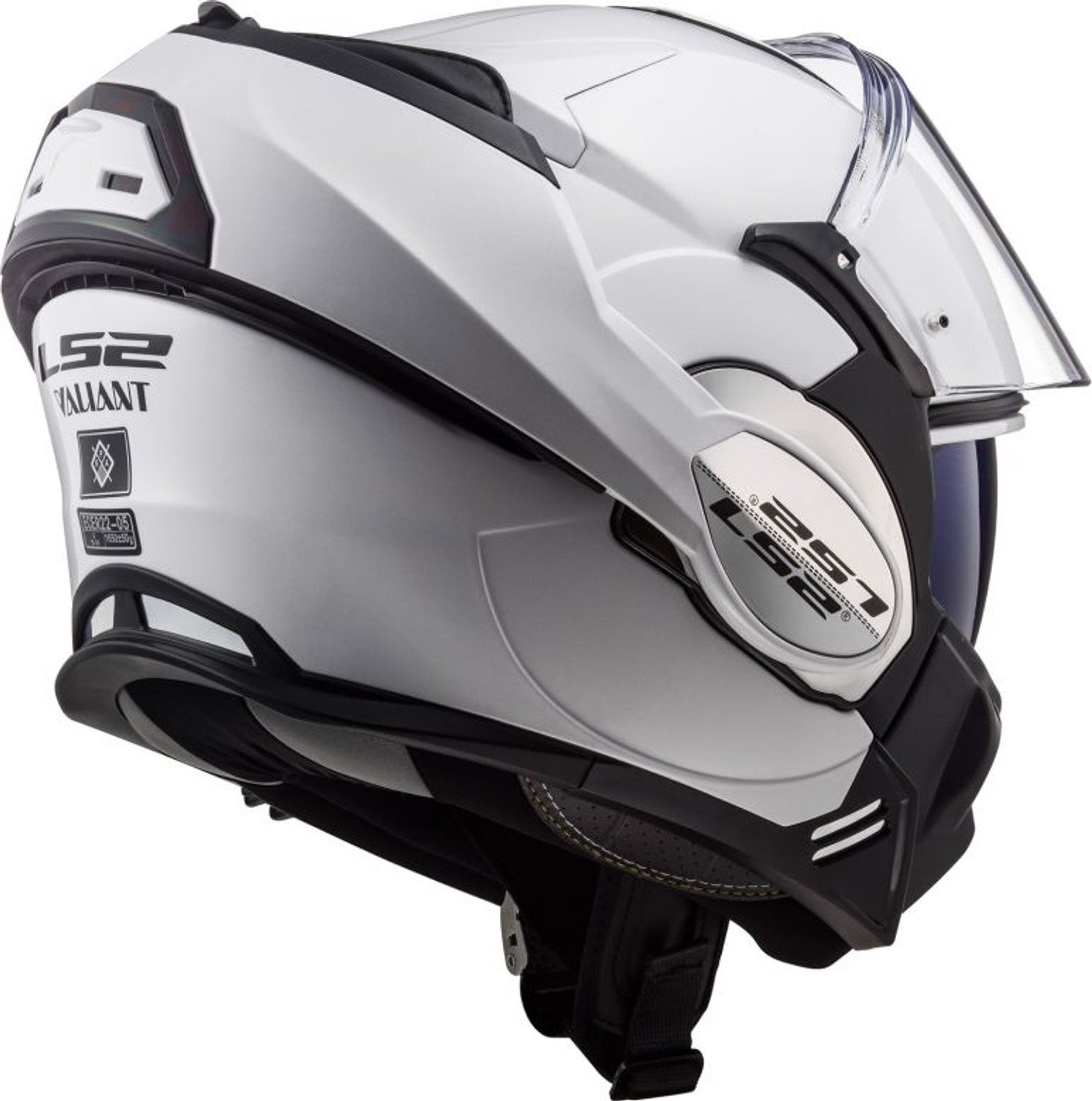 LS2 Helmet VALIANT ヴァリアント ヘルメット 3XL ホワイト LS2 Valiant Modular Helmet - Motorcycle Closeouts by Rider