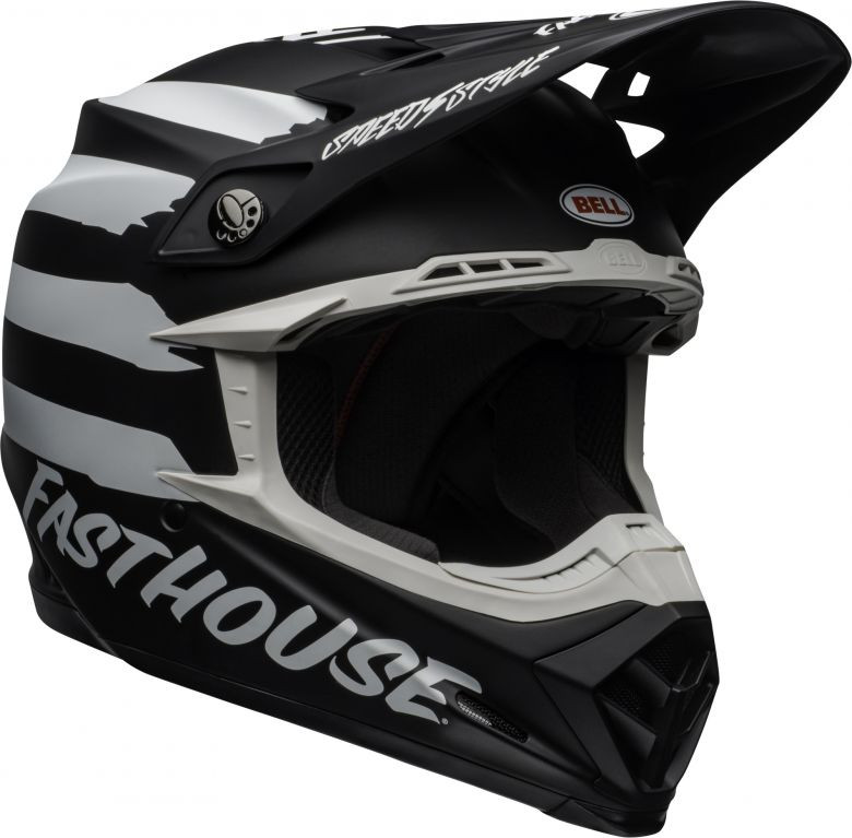 Bell MX-9 MIPS Fasthouse Helmet Black Racing Helmet