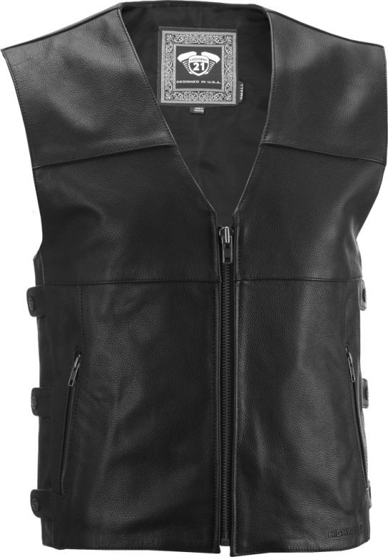 Highway 21 12-Gauge Leather Vest - No Shipping to CA or NY