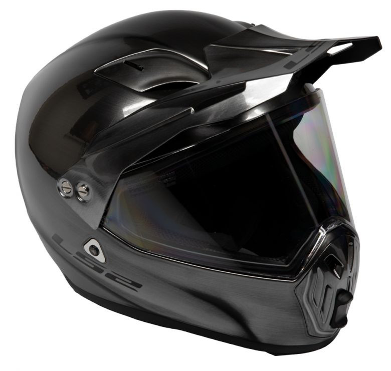 LS2 Street Fighter Snell Helmet - Brushed Alloy - Motorcycle