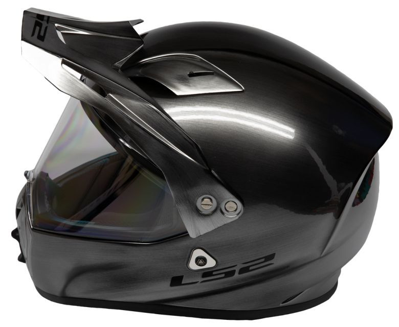 LS2 Street Fighter Snell Helmet - Brushed Alloy - Motorcycle