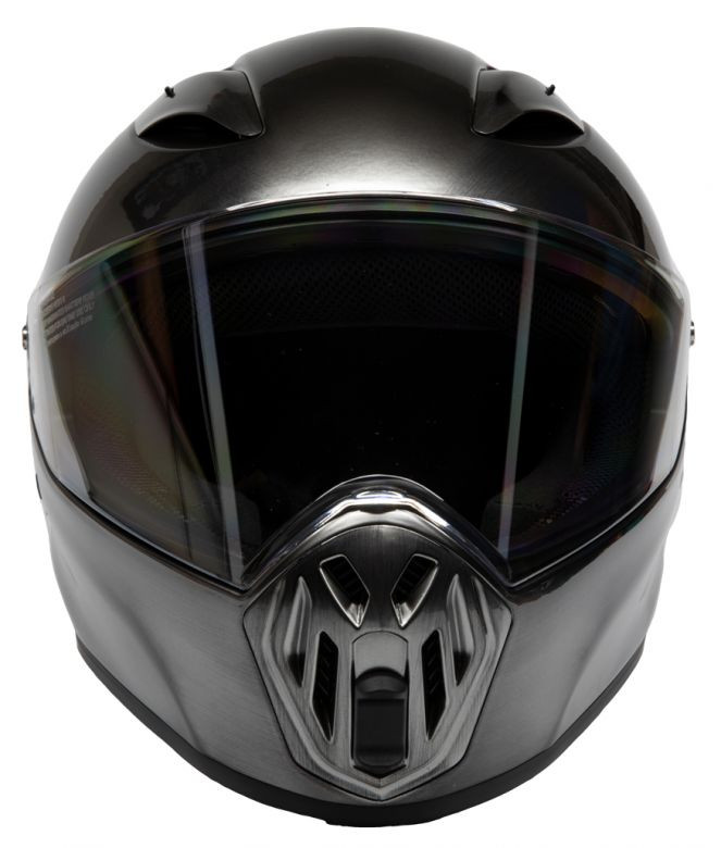 LS2 Street Fighter Snell Helmet - Brushed Alloy - Motorcycle