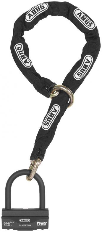 バイク用 チェーンロック ABUS Granit 58/140HBIII Abus Granit 58 12KS 120 Chain Lock - Motorcycle Closeouts by Rider