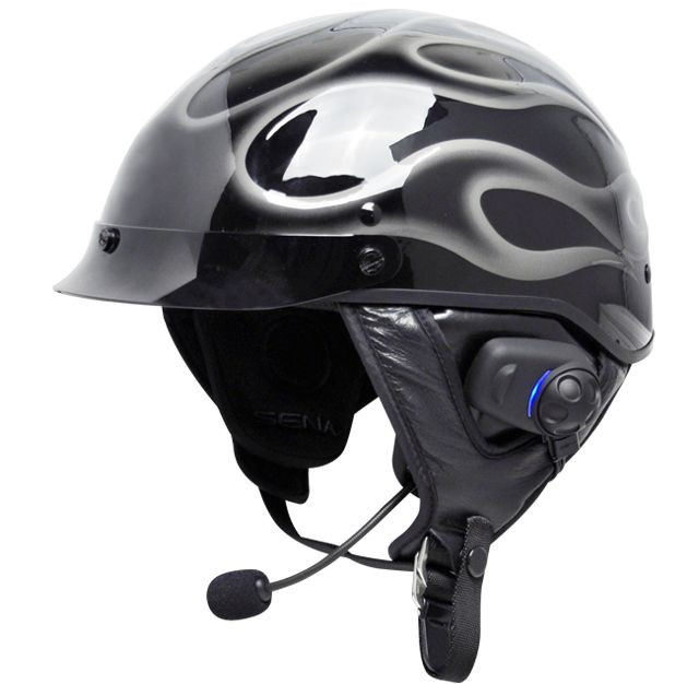 Helmet Communication System Motorcycle Half Helmet Bluetooth Sena