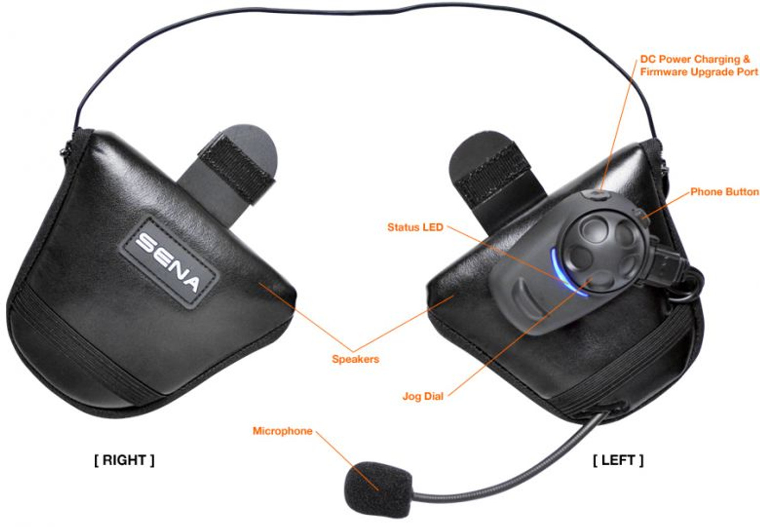 Sena SPH10H-FM Bluetooth Headset/Intercom for Half Helmets