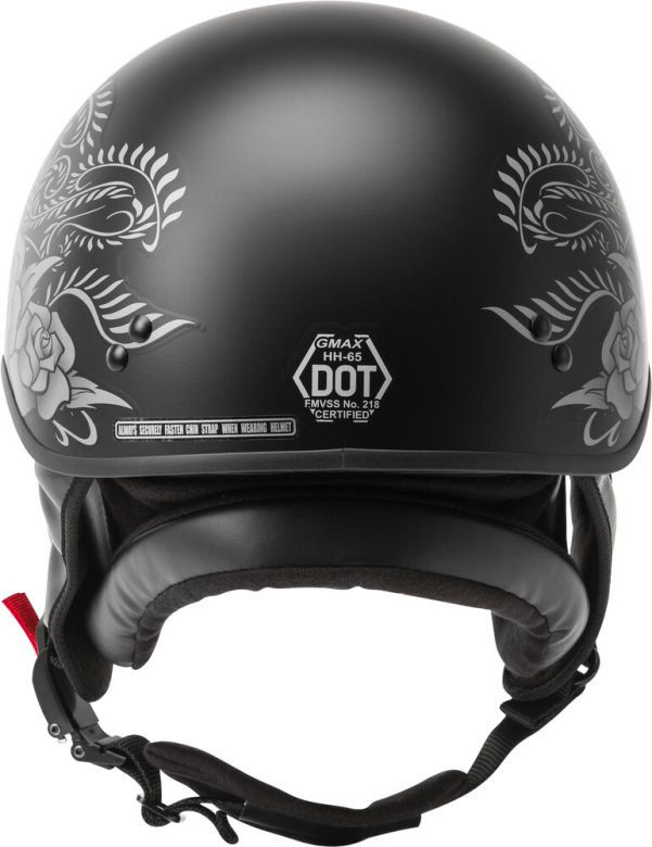 GMax HH65 Naked Half Helmet - Rose - Motorcycle Closeouts by Rider