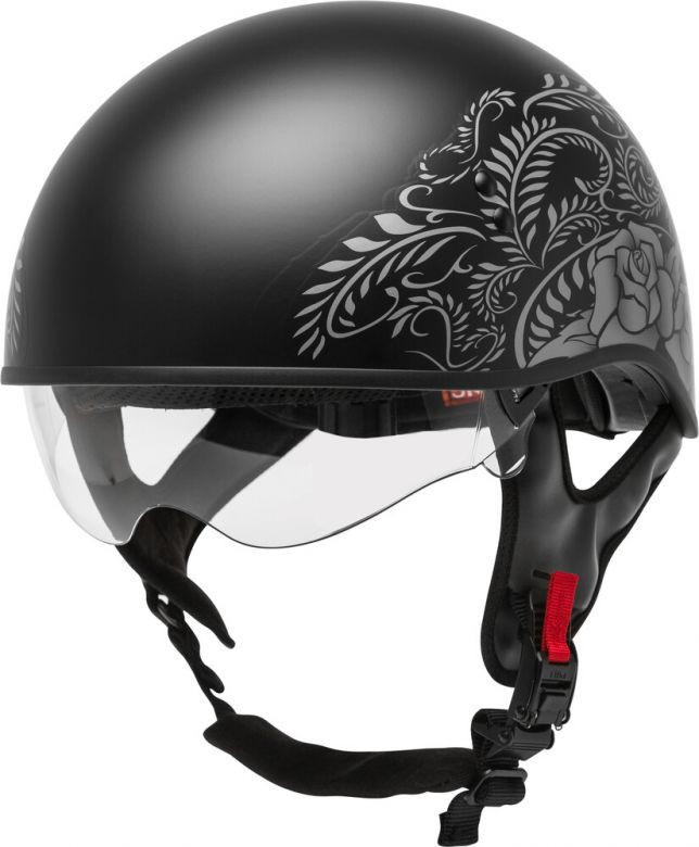 GMax HH65 Naked Half Helmet - Rose - Motorcycle Closeouts by Rider