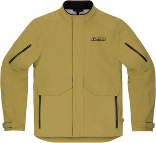Icon Stormhawk Tan Waterproof Jacket - No Shipping to CA or NY