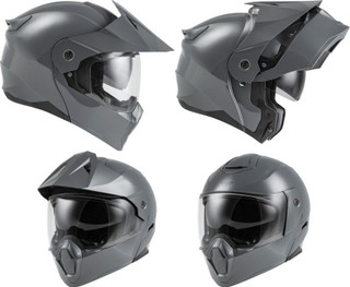 Fly Racing Odyssey Gloss Grey Modular Helmet