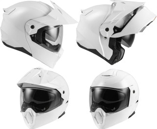 Fly Racing Odyssey Solid White Modular Helmet