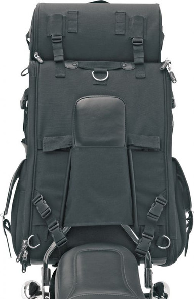 Saddlemen EX2200 Sissy Bar Bag with Roll Bag - Motorcycle