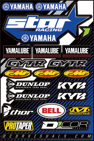 DCor Star Yamaha Sticker Sheet