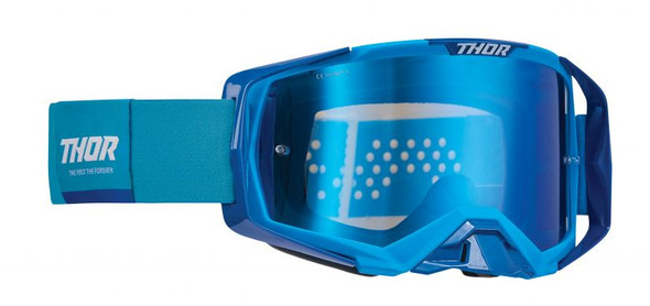 Blue/White With Mirror Blue Lens