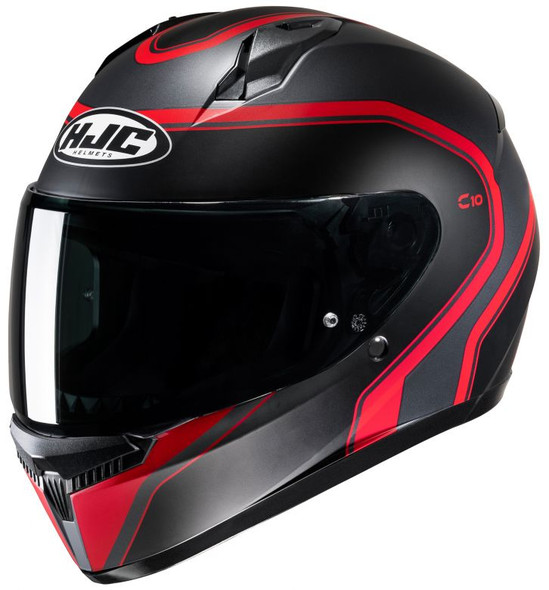 HJC C10 Semi-Flat Black Helmet - Motorcycle Closeouts by Rider