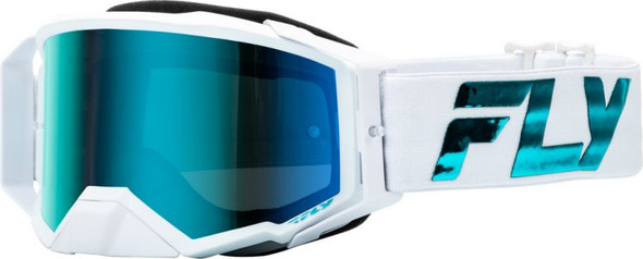 White/Teal With Blue/Teal Mirror/Sky Blue Lens