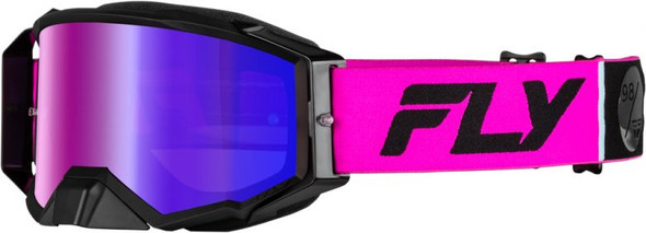 Pink/Black With Iridescent Red Mirror/Smoke Lens