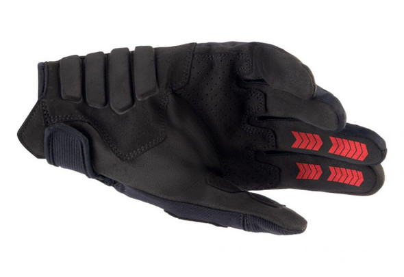 Fire Red/Black Palm Detail