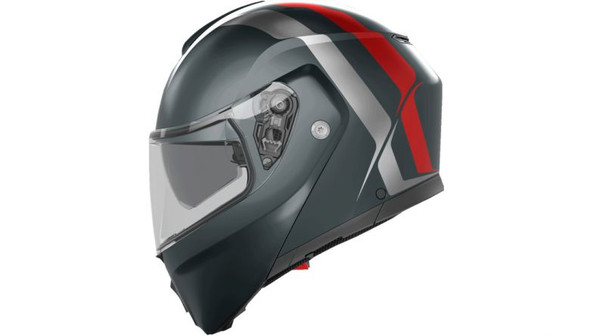 Matte Grey/Silver/Red