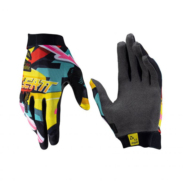 Leatt Youth Moto 1.5 Junior Lime Gloves - Motorcycle Closeouts by