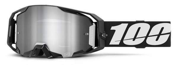 Black With Flash Silver Mirror Lens