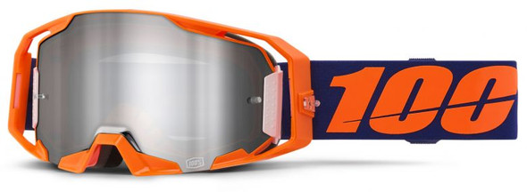 Neon Orange With Silver Flash Mirror Lens