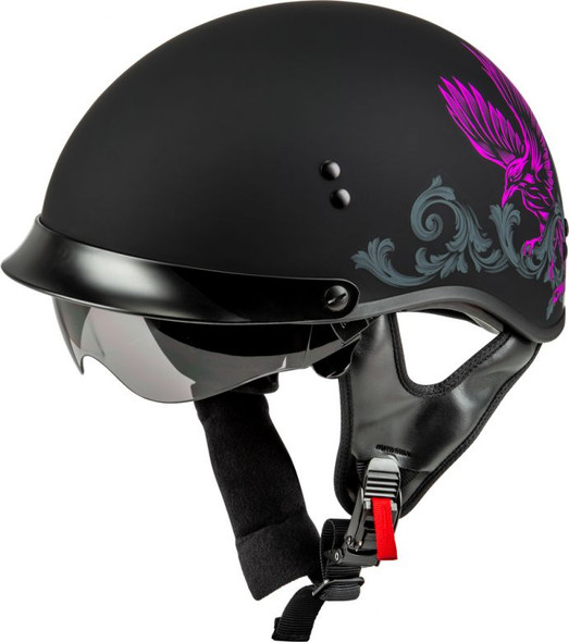 GMax HH65 Naked Half Helmet - Corvus Orange - Motorcycle Closeouts