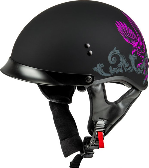 GMax HH65 Naked Half Helmet - Corvus Orange - Motorcycle Closeouts
