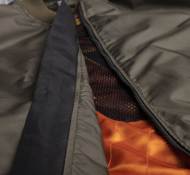 Olive Front Opening Detail