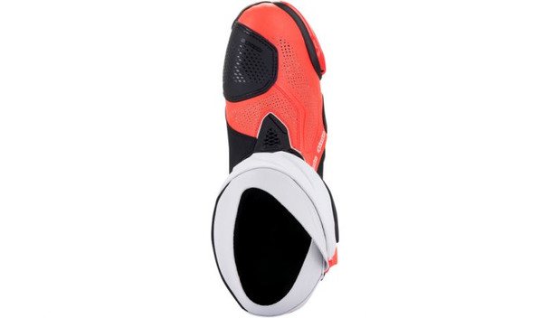 Black/White/Red/Fluorescent Top Detail