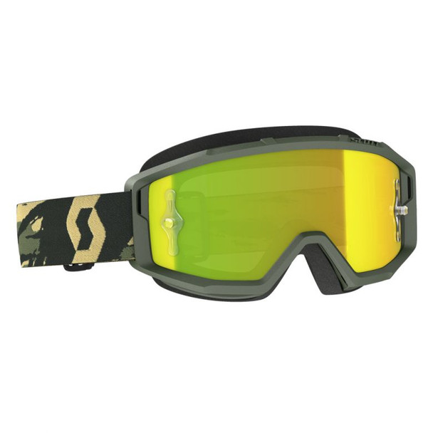 Camo/Khaki With Yellow Chrome Works Lens