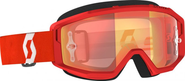 Red/White With Orange Chrome Works Lens