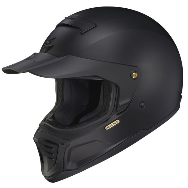 Matte Black Peak Visor Detail