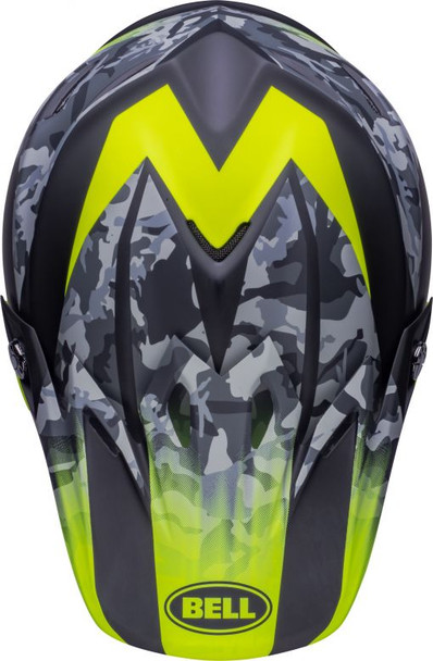 Matte Black Camo/Hi-Viz Yellow Top Detail