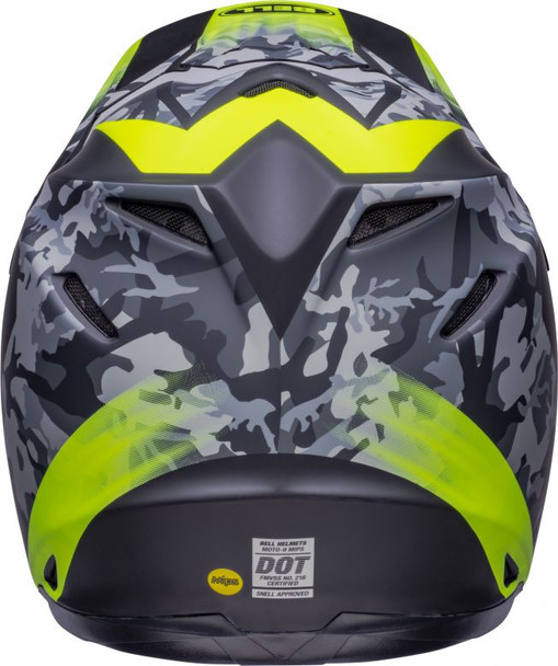 Matte Black Camo/Hi-Viz Yellow Rear Detail