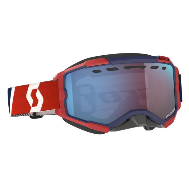Red/Blue With Blue Chrome Lens