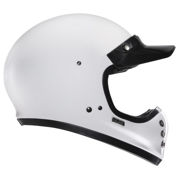White Side Detail With Visor
