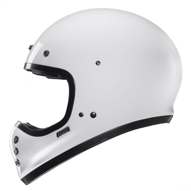 White No Visor Side Detail