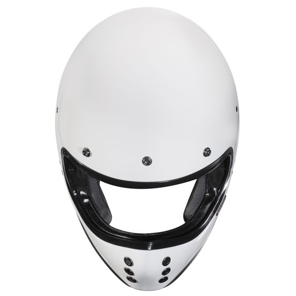 White No Visor Front Detail