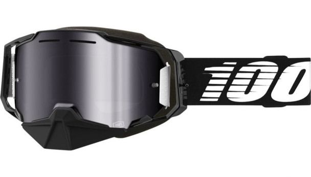 Black With Silver Mirror Lens