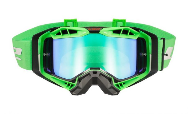 Black/Hi-Viz Green With Green Iridium Lens