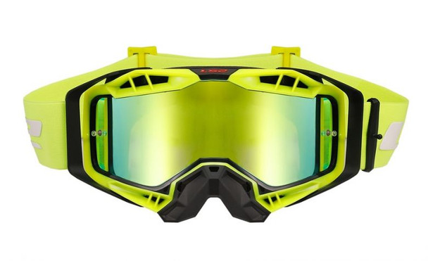 Black/Hi-Viz Yellow With Yellow Iridium Lens